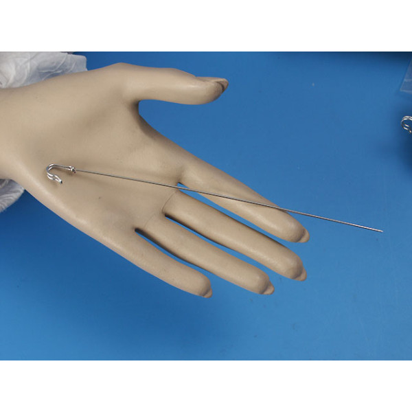 Long Pin, 18cm long, kilt head end, brooch, hat pin, nickel free nickel colour