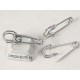 DISCOUNT: Mini Kilt Pin style Brooch, 28mm, nickel free nickel colour