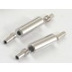 Screw Clasp, Platinum colour, 4mm x 12.5mm long, set