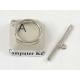 Toggle Clasp, platinum colour
