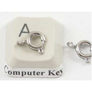 Bolt Ring / Spring Ring Clasp, 7mm, stainless steel