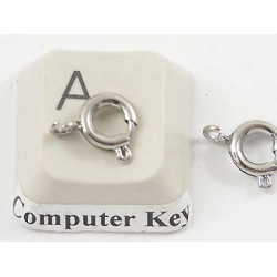 Bolt Ring / Spring Ring Clasp, 6mm, stainless steel