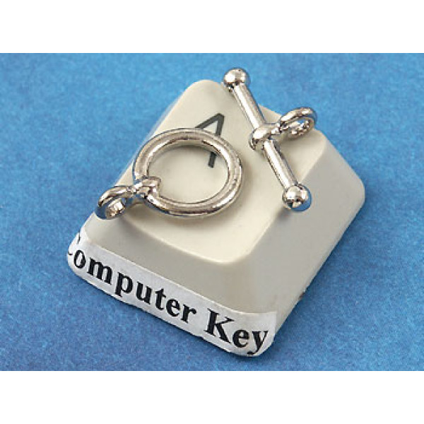 Toggle Clasp, small, NF White Bronze plate