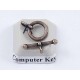 Toggle Clasp, small, Burnished Brass