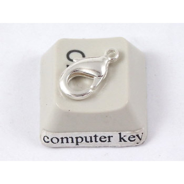 13mm Lobster / Parrot clasp, silver plate E-coated