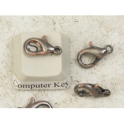 BULK SUPPLY: 10mm Lobster / Parrot clasp, ant. Copper