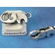 23mm Elephant Clasp, antiqued silver