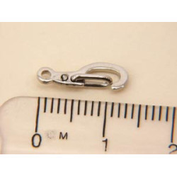 Self-closing clasp, nickel plated