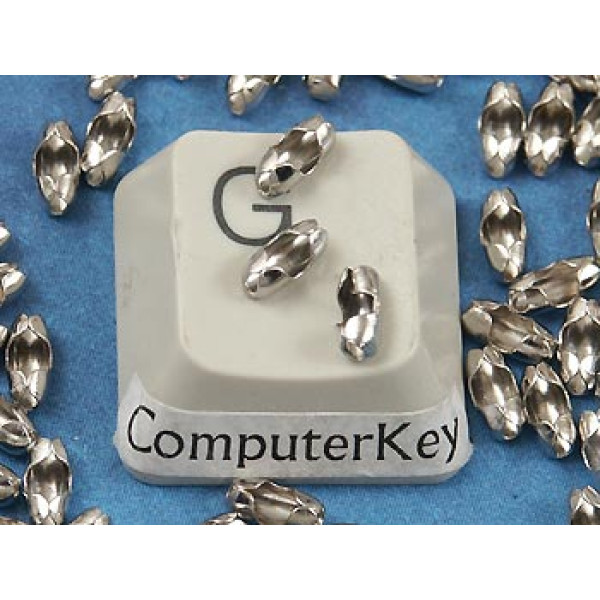 1.5mm Scoop connector for ball chain, fits 1.5mm chain, stainless steel