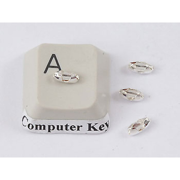 1.5mm Scoop connector for ball chain, fits 1.5mm chain, silver plate