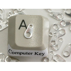 Chain Tab, NF silver plated, bag of 100