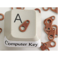 Chain Tab, ant. copper plated, bag of 100