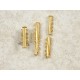 Magnetic slide clasp, 5-Strand, 31mm, gold plate