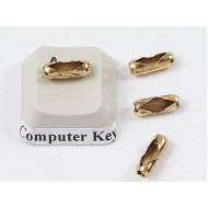 2.3mm Scoop Connector for ball chain, fits 2.3mm chain, antiqued gold