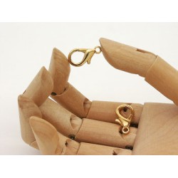 22mm Lobster / Parrot clasp, gold plate