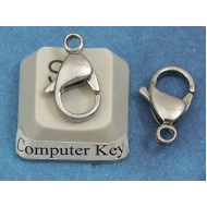 15mm Lobster / Parrot clasp, 304 stainless steel