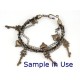 Clasp, Hook & Eye, antiqued brass