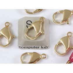 15mm Quality Karabina / Parrot Clasp, gilt