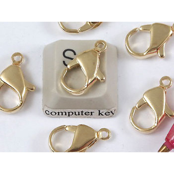 15mm Quality Karabina / Parrot Clasp, gilt