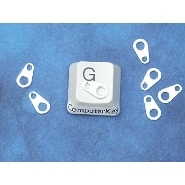 Chain Tab, 9x5mm, silver plated, bag of 100