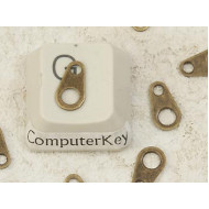 Chain Tab, 9x5mm, ant. brass plated, bag of 100