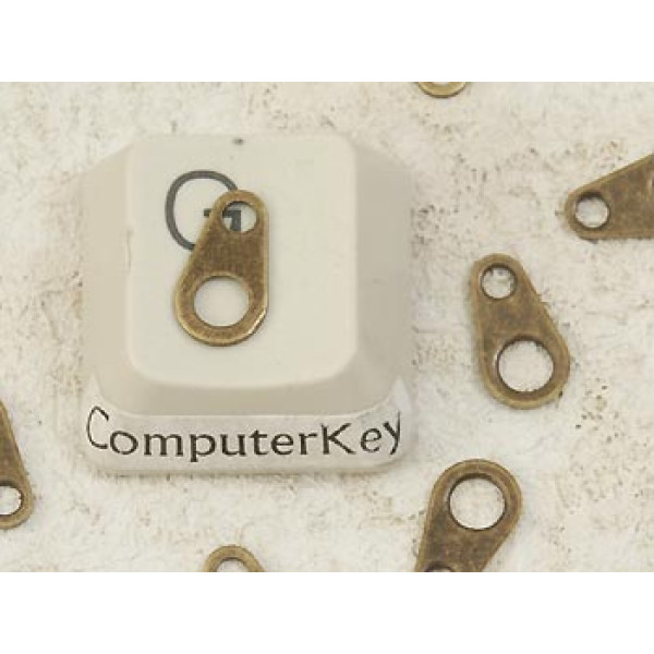 Chain Tab, 9x5mm, ant. brass plated, bag of 100