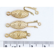 Pearl Necklet clasp, gold plate