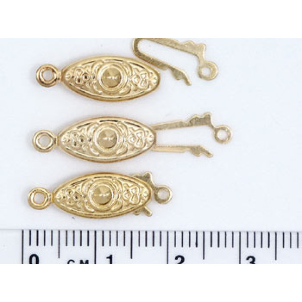 Pearl Necklet clasp, gold plate