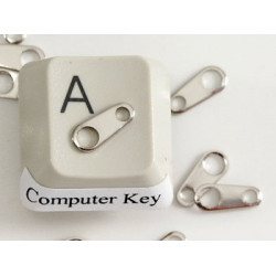 Chain Tab, nickel plated, 8x3.5mm, each
