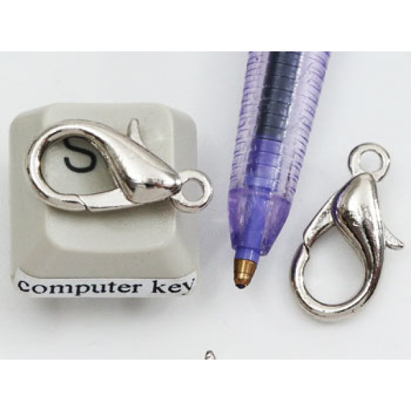 18mm Lobster / Parrot clasp, nickel plated