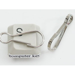 Snap Catch / Lanyard hook 23mm, nickel plated, each Snap Catch / Lanyard hook 23mm, nickel plated, each