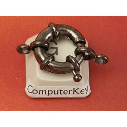 Chunky Springring Clasp, 15mm black