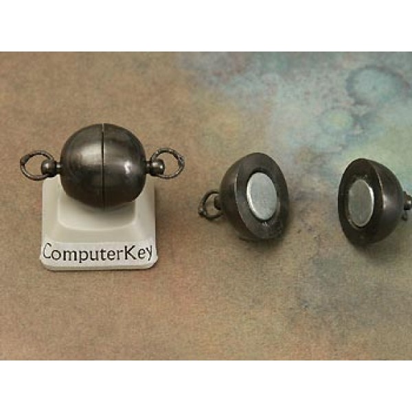 Magnetic Clasp, 14mm, Gunmetal