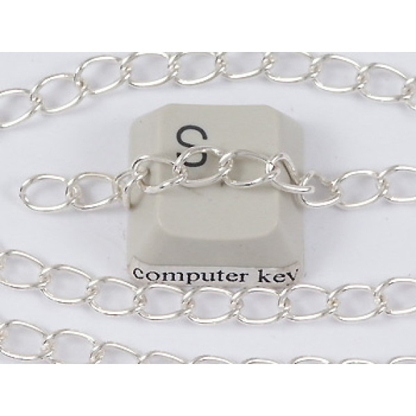 Chain by the Metre, 4.4x6.3mm Oval Link, silver plate, E-coated
