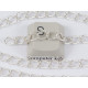 Chain by the Metre, 4.4x6.3mm Oval Link, silver plate, E-coated