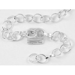 Chain by the Metre, big loopy Cable, platinum colour