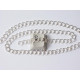 Chain by the Metre, 4.8x5.5mm Open Curb, silver plate, E-coated