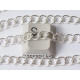 Chain by the Metre, 4.8x5.5mm Open Curb, silver plate, E-coated