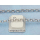 Chain by the metre, English Belcher style, 3.8mm Platinum colour