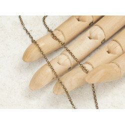 Chain, 10 metre piece, tiny rollo, antiqued bronze