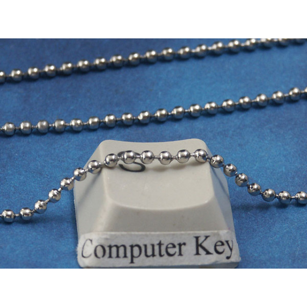 1.5mm fine Ball Chain, 304 stainless steel, per metre