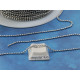 1.5mm fine Ball Chain, 304 stainless steel, per metre
