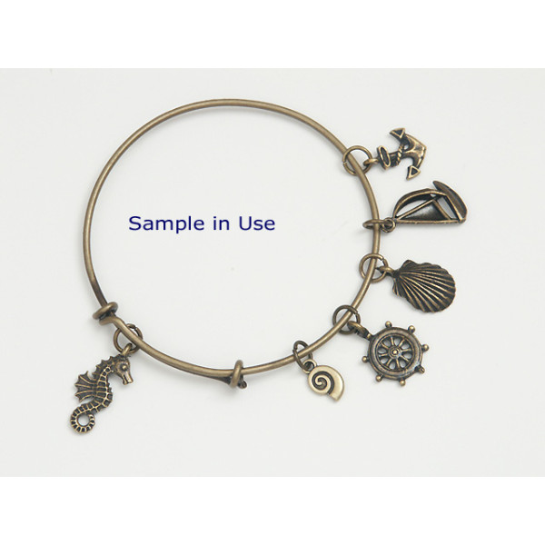 Bangle Wire, adjustable, antiqued bronze