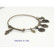 Bangle Wire, adjustable, antiqued bronze