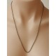 20 inch necklace chain, cable link, antique bronze