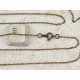 26 inch necklace chain, very fine cable link, antique bronze