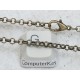20 inch rollo chain necklace, 3.2mm antique bronze