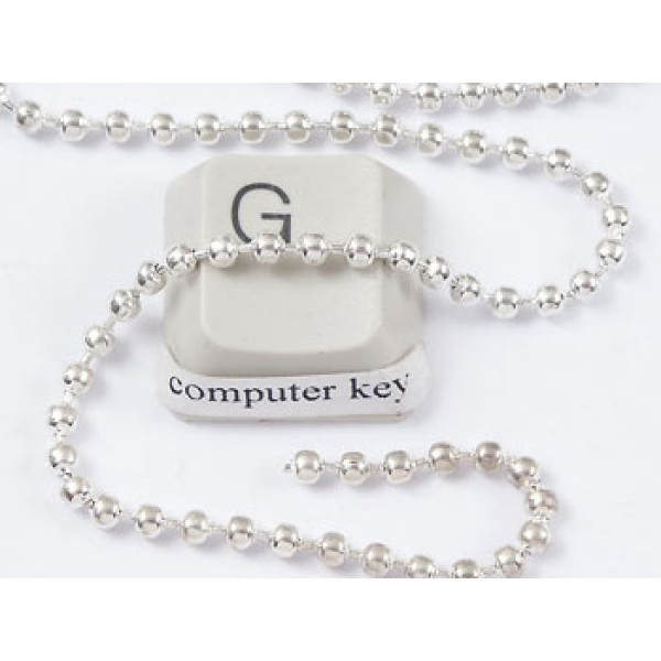 2.4mm Chain by the metre, Ball Chain NF silver plate