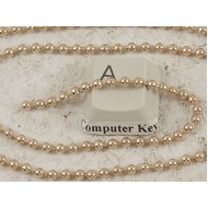 2.4mm Chain by the metre, Ball Chain, light gold