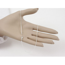 20 inch snake chain, silver plate